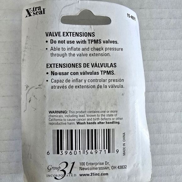 1 1/4" Chrome Valve Extensions For Hard to Reach Tire Valves 15-4971 - Xtra Seal - Picture 5 of 7